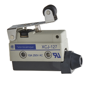 Limit Switch with short flat roller lever plunger head (XCJ127)